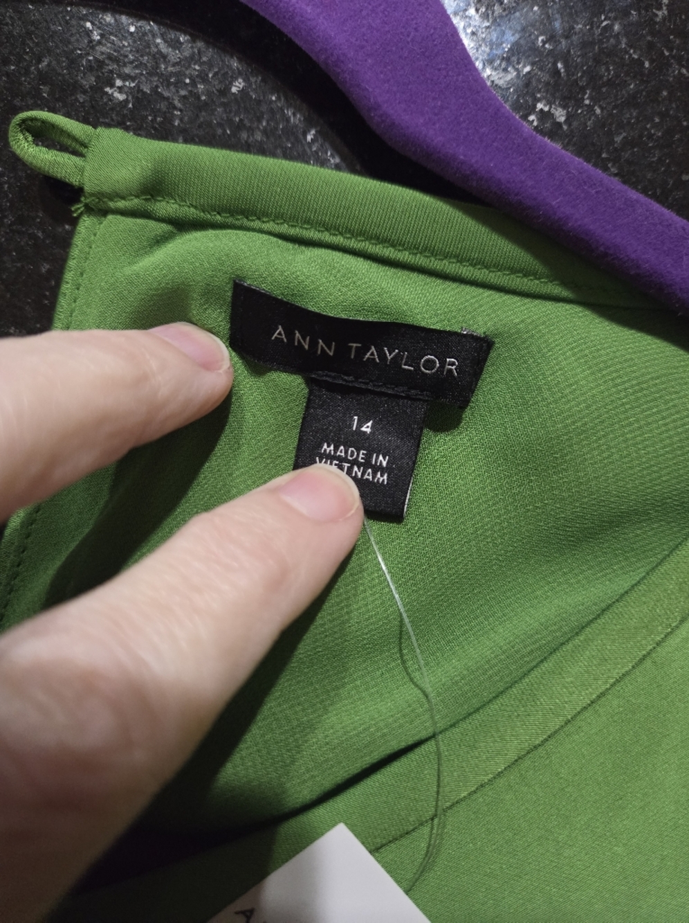 Ann Taylor Bright Green Sleeveless Midi Dress - Size 14 - Picture 5 of 10